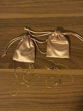 Louise Carter Chelsea Herringbone + Carol Bow Necklace Set New